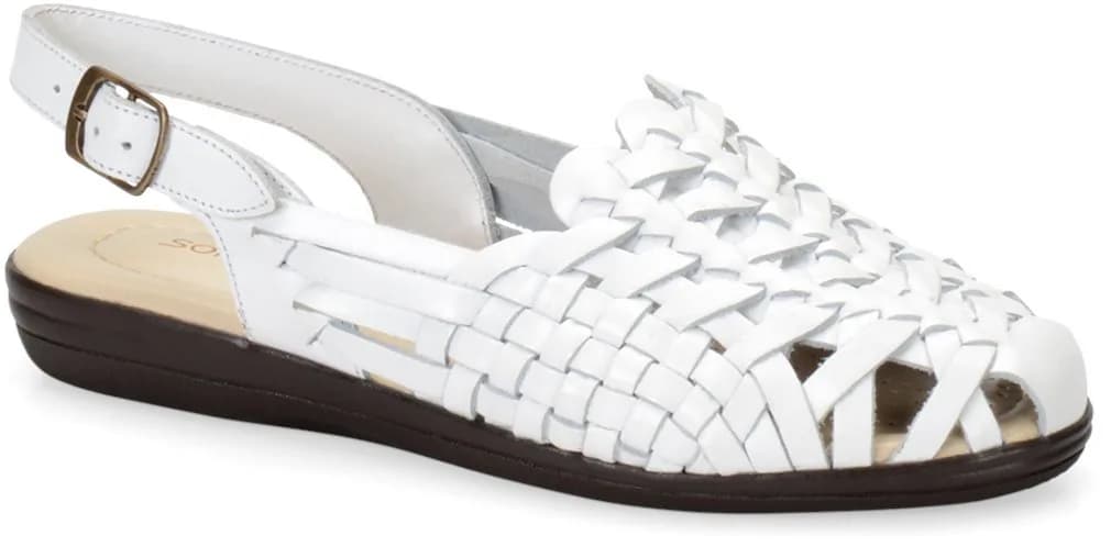 Comfortiva White Shoe 5.5 US | Cushioned Memory Foam for Casual Comfort