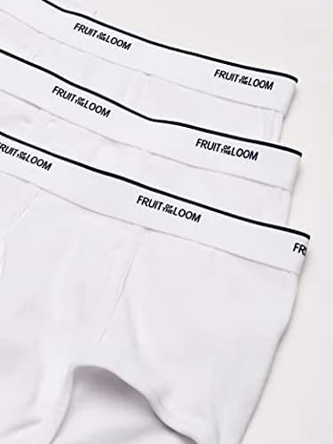 Fruit of the Loom Men's Brief 3 Pack | Full Coverage, Moisture Wicking & Odor Control, Tag Free, White, Medium thumbnail 3