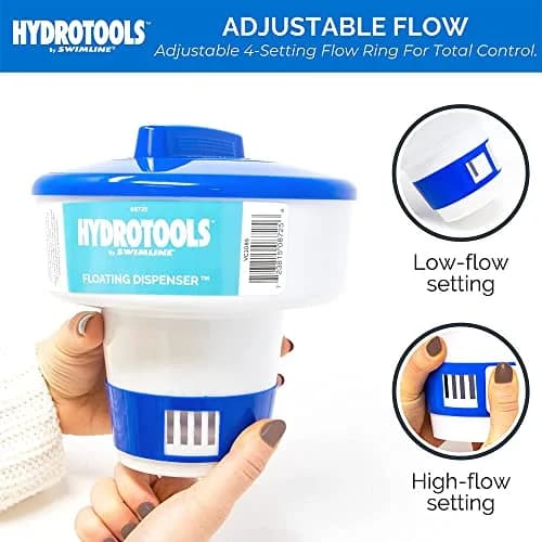 Swimline Floating Pool Chlorine Tablet Dispenser | Adjustable, Large Capacity, Durable Material thumbnail 4