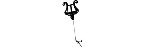 Henri Selmer Plasti-Lyre 4" Stem with 1" Bend Black | Secure Music Folio Holder thumbnail 1