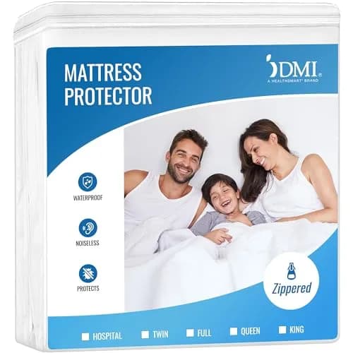 DMI Waterproof Mattress Cover Full | Zippered Fit, Durable & Quiet thumbnail 1