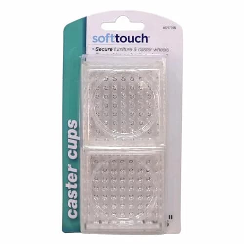 SOFTTOUCH Furniture Caster Cups with Anti Spiked Bottom | Protect Carpet & Keep Furniture in Place thumbnail 6