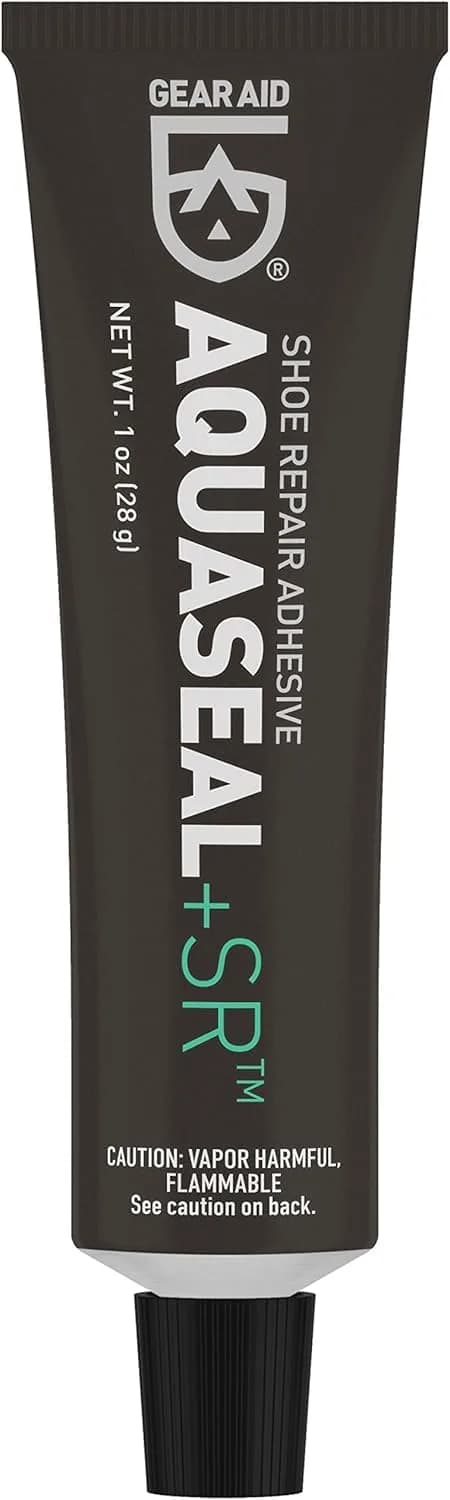 GEAR AID Aquaseal SR Shoe Repair Adhesive 2 Pack | Strong Rubber, Waterproof, Long-Lasting Fix for Shoes — 1 Oz –