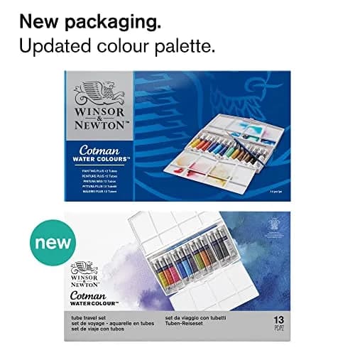 Winsor & Newton Cotman Watercolor Paint Set, 12 x 8ml Tube Travel Set | Professional Grade Paint with Excellent Tinting Strength thumbnail 2