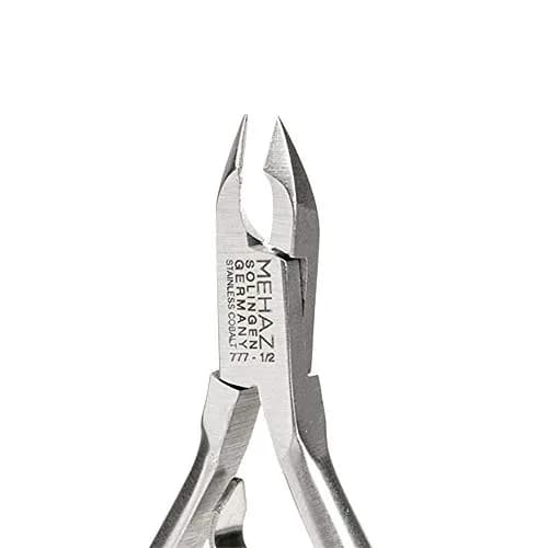 Mehaz Cuticle Nipper 777 1/2 Jaw Stainless Steel Cobalt 4" Handle | Precise Nail Trimming Tool thumbnail 5