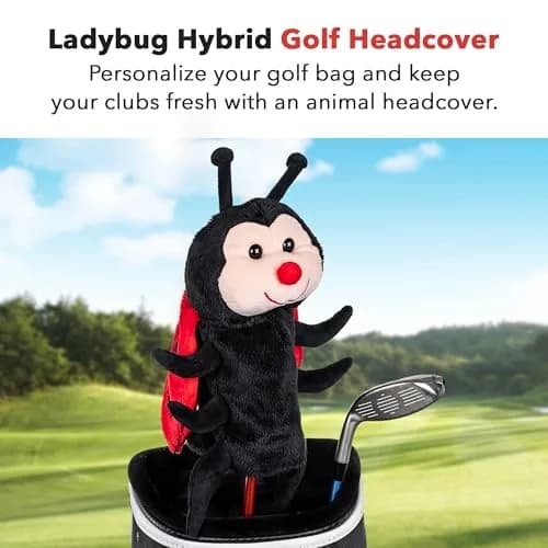Daphne's Headcovers Lady Bug Hybrid Headcover | Premium Golf Club & Fairway Cover | Stylish Club Protection for Men & Women thumbnail 2
