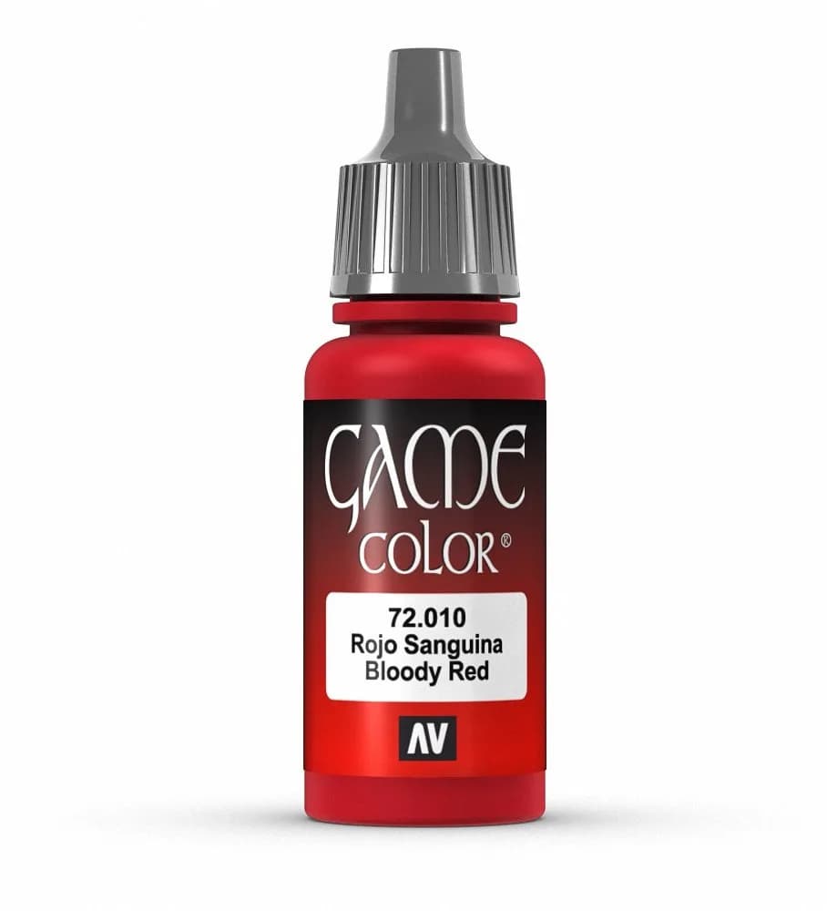 Vallejo Game Color Bloody Red 17ml | Matte Acrylic for Miniatures & Fantasy Figures — Bloody Red