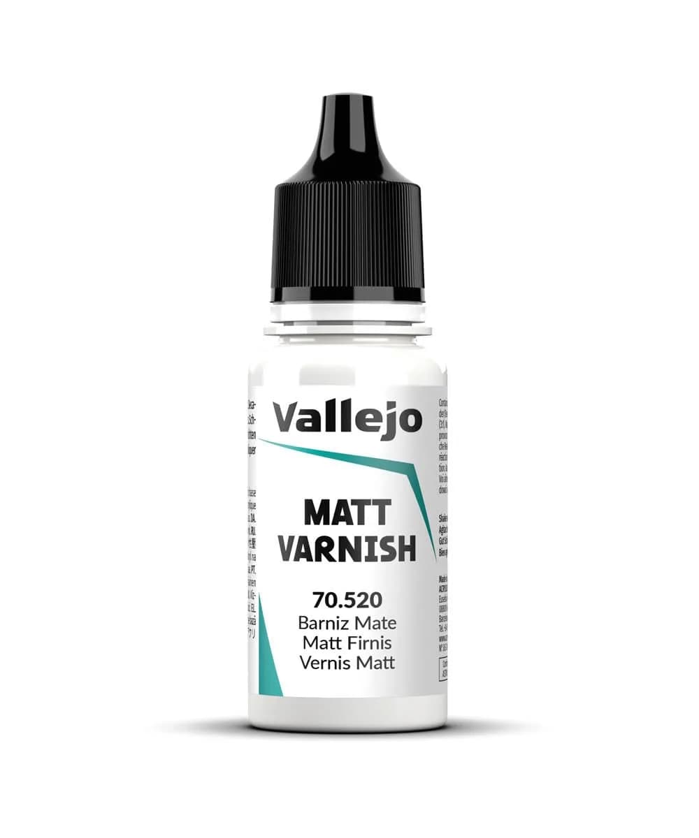 Vallejo Matte Acrylic Varnish 18ml (0.6 fl.oz.) | Scratch Resistant & Non-Yellowing for Models — Matt Acrylic Varnish 18 ml. (0.6 fl.oz.)