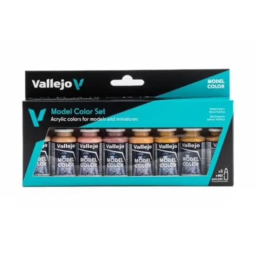Vallejo Model Color Face & Skin Tones Set | Acrylic Paints | 8 x 18 ml thumbnail 1