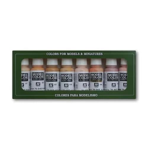 Vallejo Model Color Face & Skin Tones Set | Acrylic Paints | 8 x 18 ml thumbnail 6