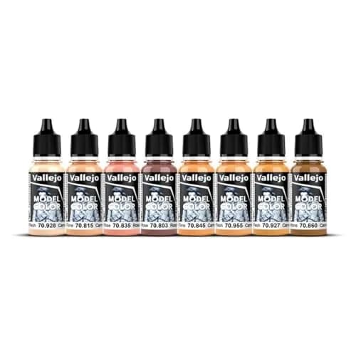 Vallejo Model Color Face & Skin Tones Set | Acrylic Paints | 8 x 18 ml thumbnail 2