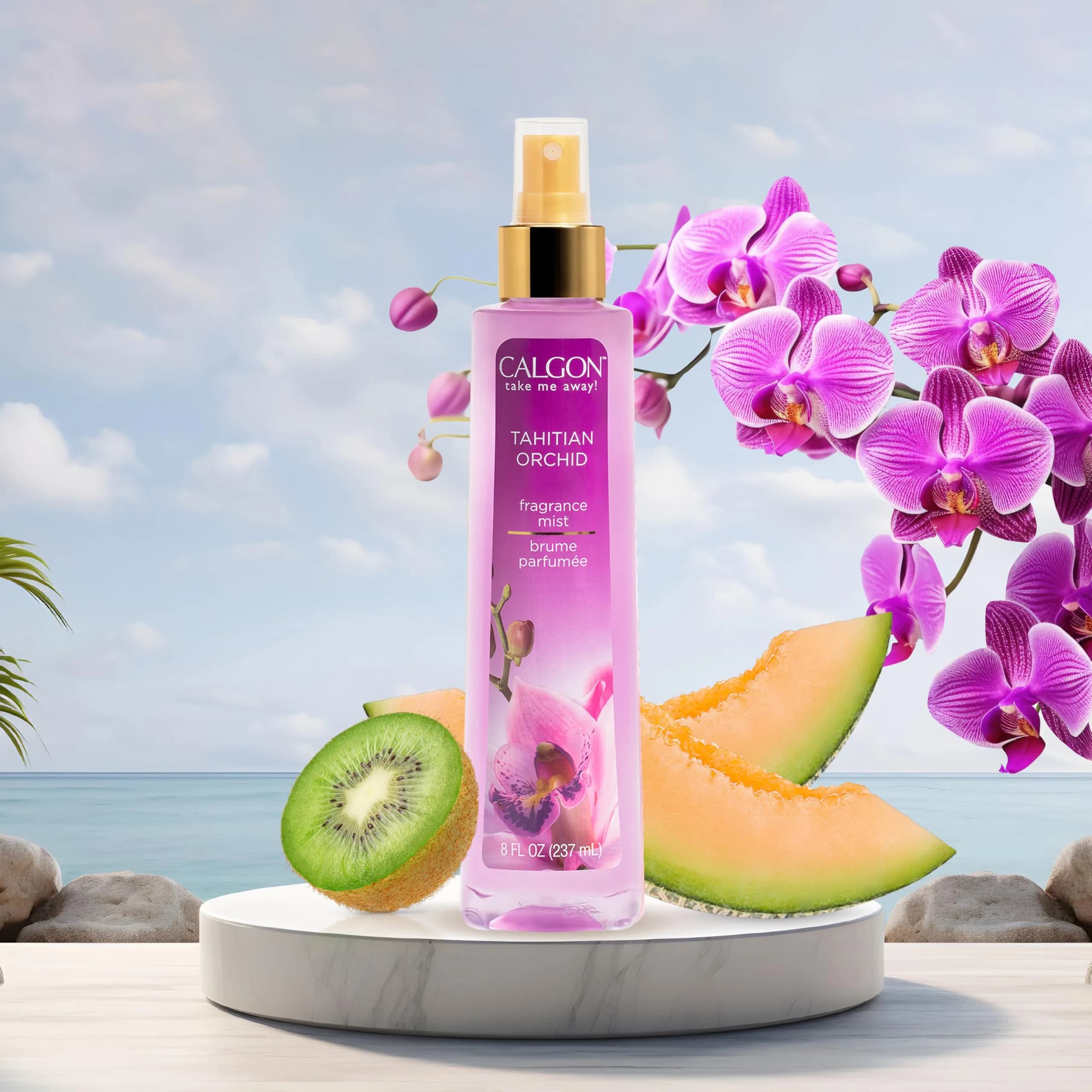 Calgon Tahitian Orchid Body Mist 236ml (8 fl oz) | Long-Lasting Fragrance for Women - view 7