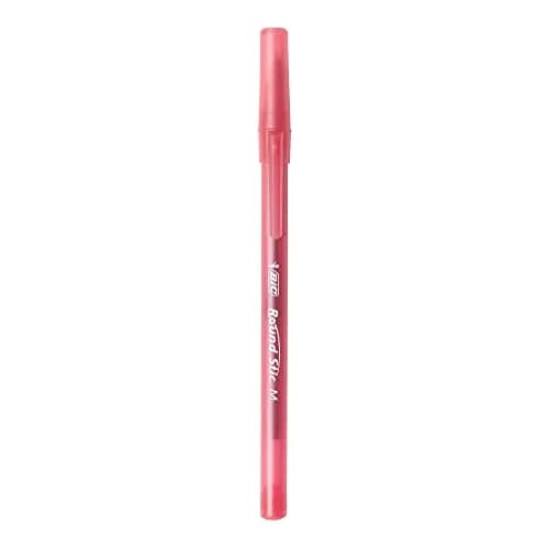 BIC Round Stic Xtra Life Red Ballpoint Pens, Medium Point (1.0mm), 10-Count Pack | Smooth Writing Comfort thumbnail 3