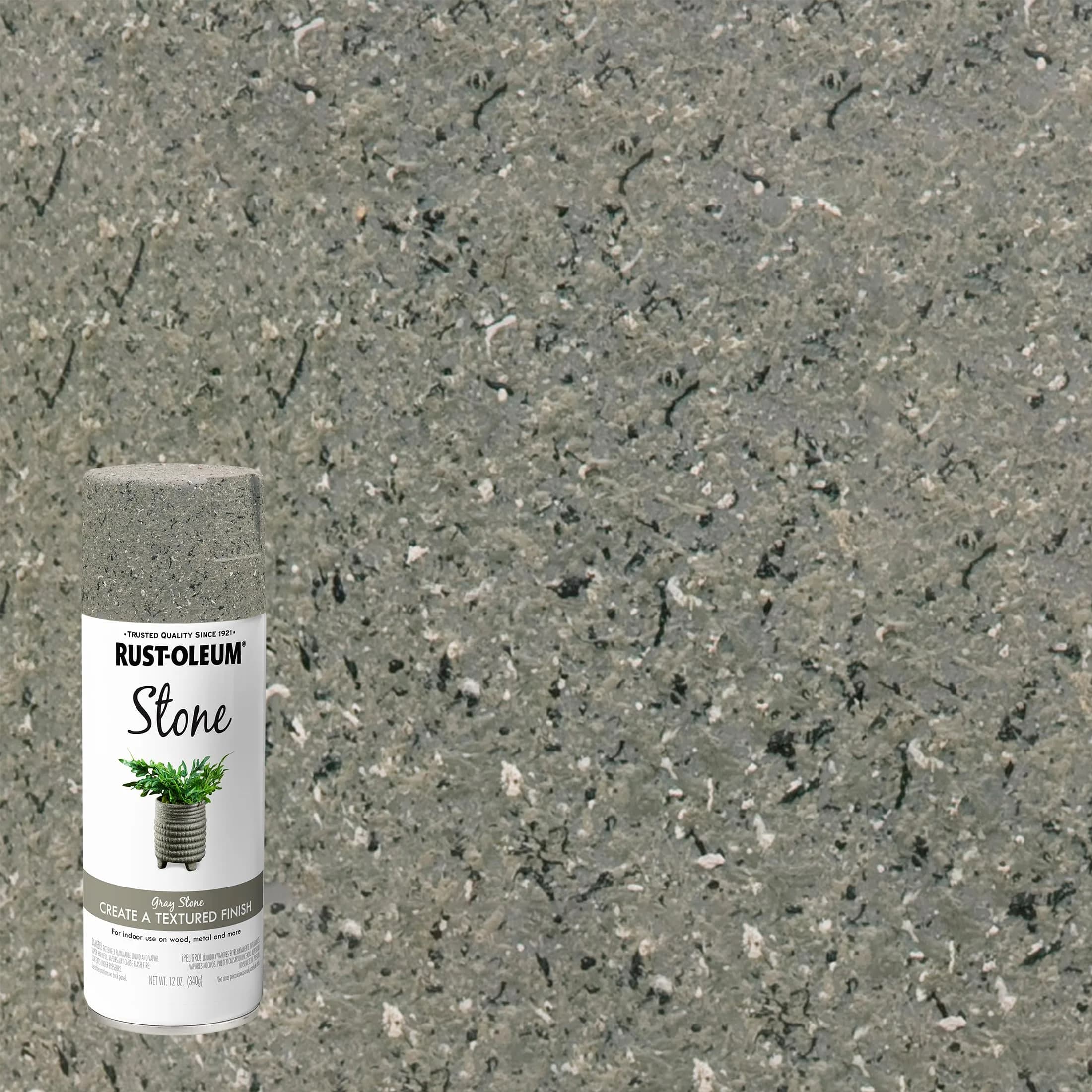 Rust-Oleum Stone Creations Gray Stone Textured Spray Paint - 12 oz (Pack of 1) - view 2
