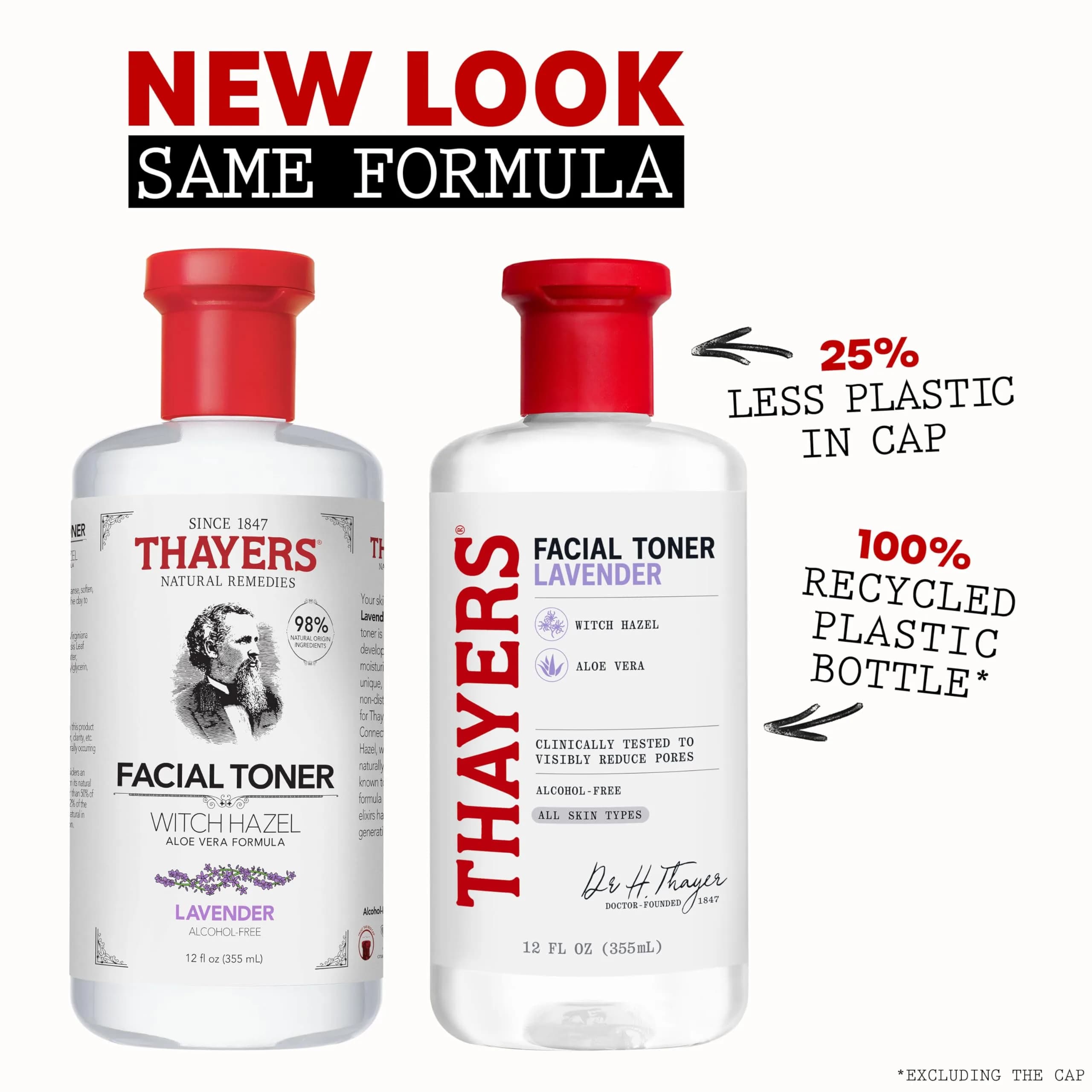 THAYERS Alcohol-Free Lavender Witch Hazel Facial Toner with Aloe Vera 355ml (12 Fl Oz) | Dermatologist Tested & Vegan - view 2