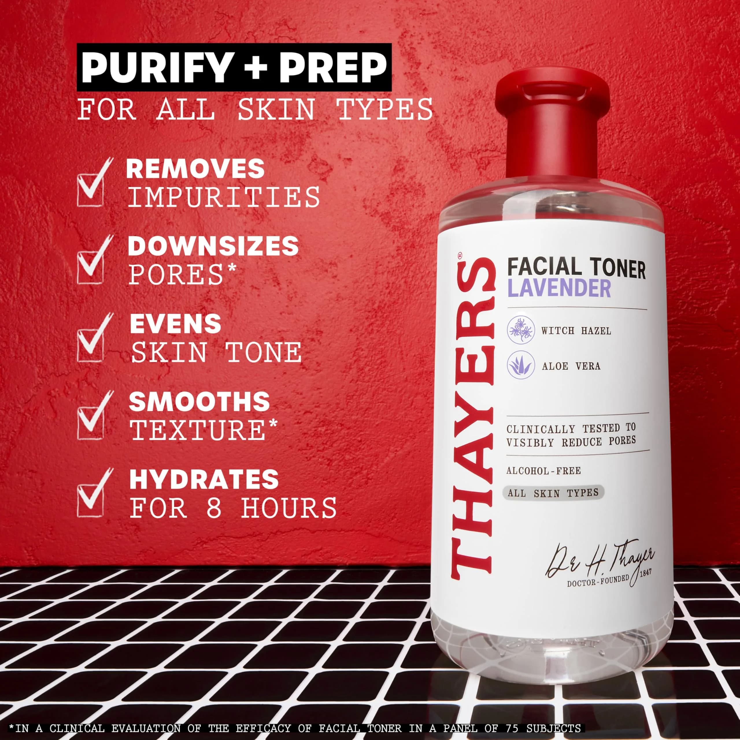 THAYERS Alcohol-Free Lavender Witch Hazel Facial Toner with Aloe Vera 355ml (12 Fl Oz) | Dermatologist Tested & Vegan - view 3