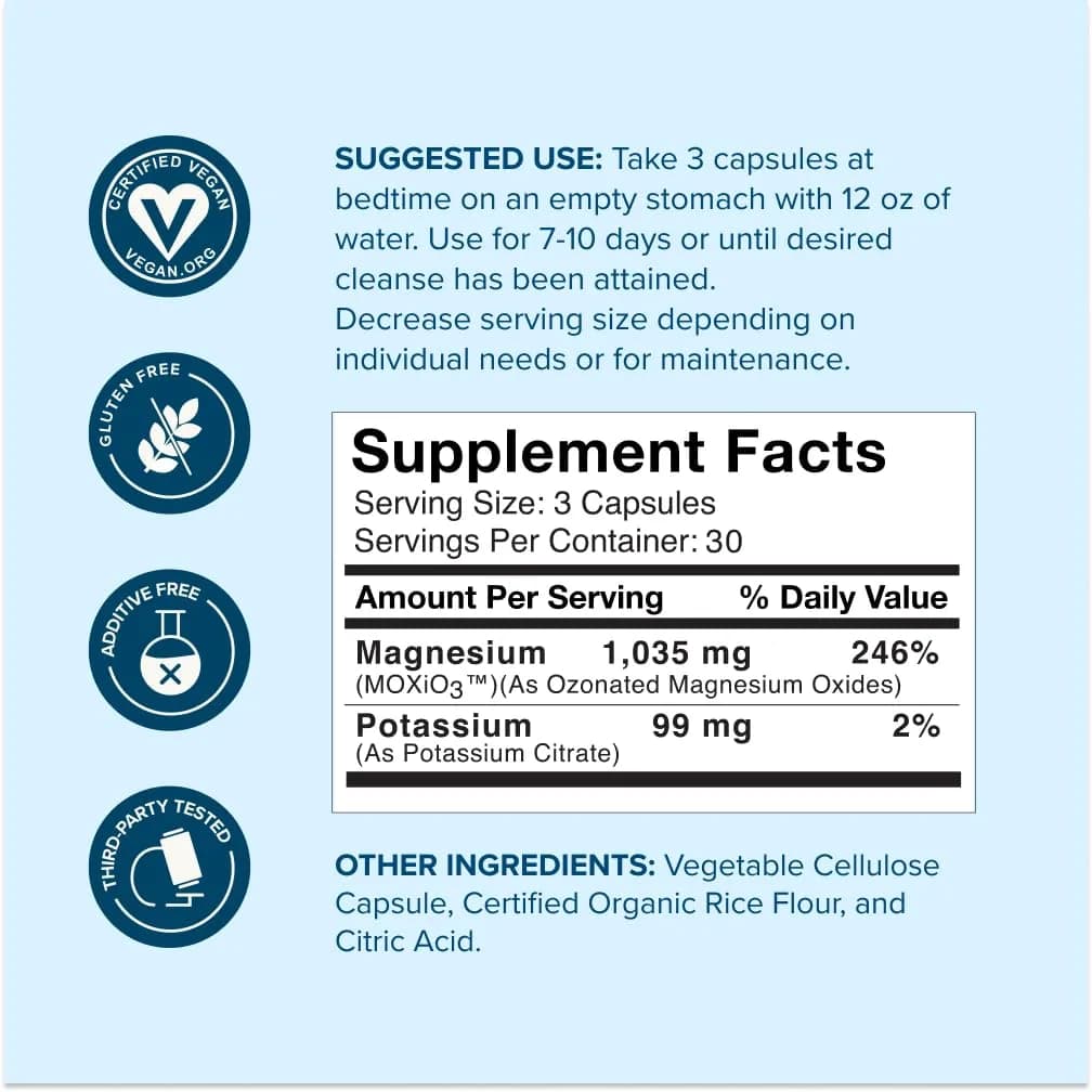 nbpure MagO7 Natural Colon Cleanse & Detox 90 Capsules | Gentle Overnight Relief for Constipation & Bloating - view 6