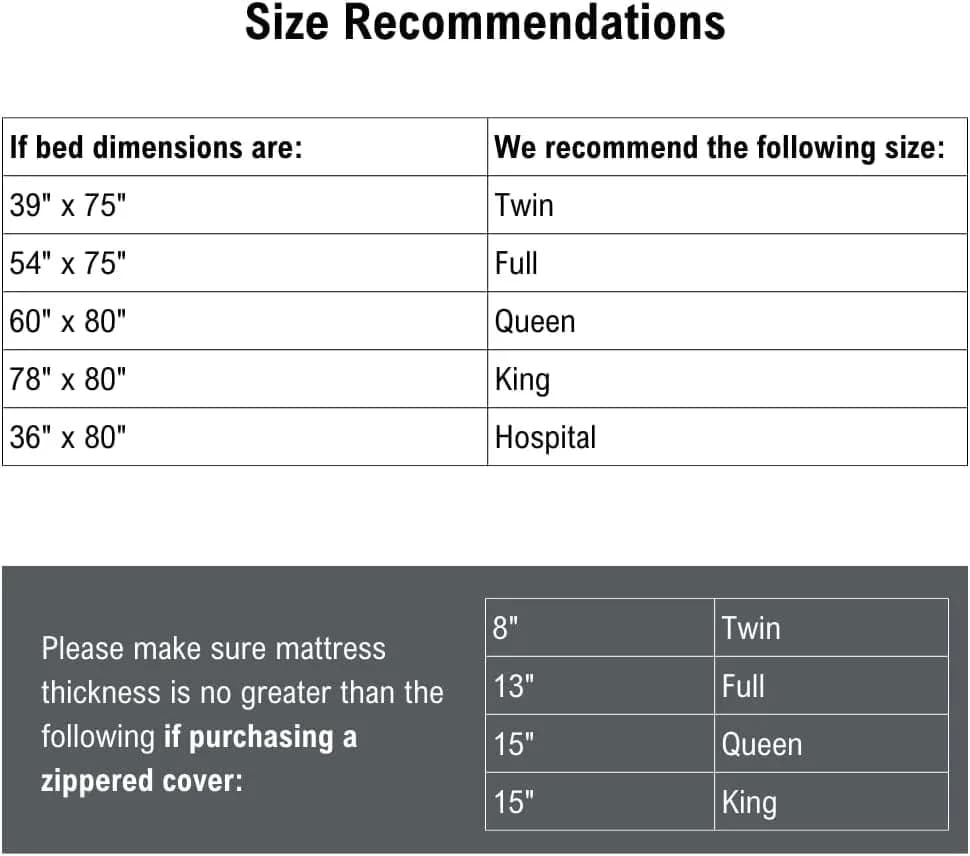 DMI Waterproof Mattress Protector and Cover Twin | Zippered, Noiseless, Durable thumbnail 7