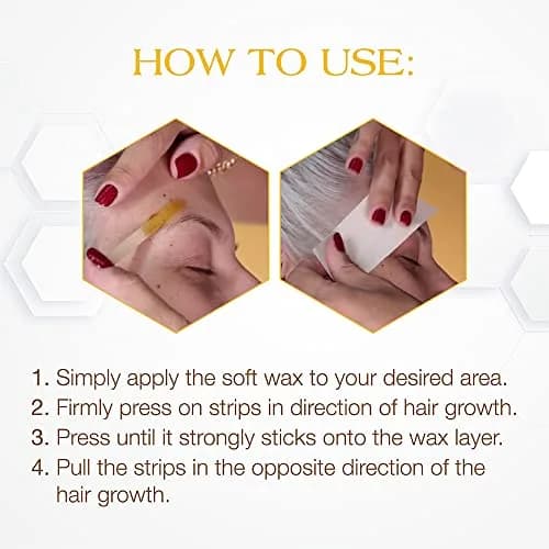 Gigi Cloth Epilating Wax Strips for Face & Bikini Line, 100 Count | Non-Woven Hair Removal Strips thumbnail 5