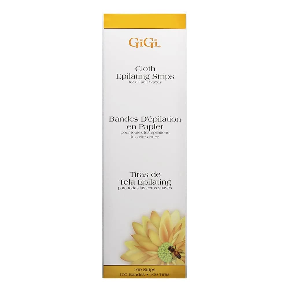 GIGI Natural Muslin Epilating Roll for Hair Removal 2.5" x 100 Yds | Salon-Quality, Shred-Resistant Cloth for All Body Areas — (1.75 in x 4.5 in) Small