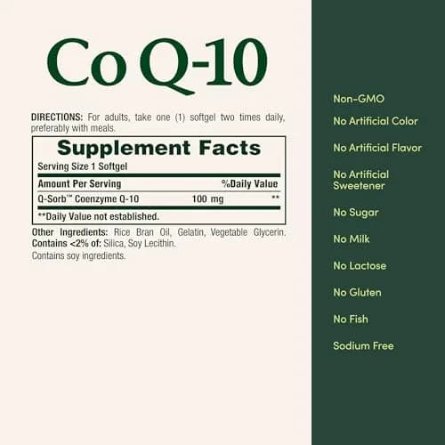 Nature's Bounty CoQ10 100mg for Heart Support | Supports Cardiovascular Wellness thumbnail 5