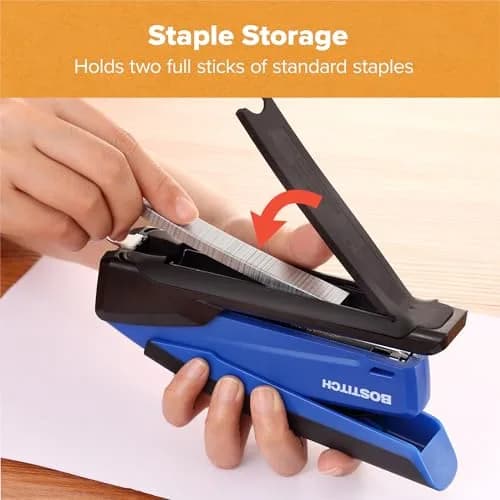 Bostitch Office Executive 3 in 1 Stapler Blue | One-Finger, 25 Sheet, Jam-Free thumbnail 6