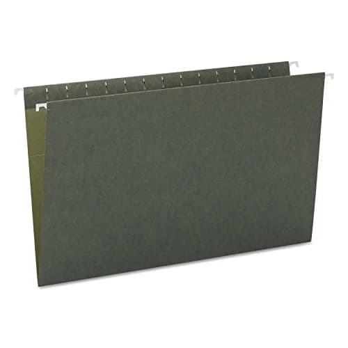 Smead Hanging File Folders, Legal Size, Standard Green, 25 per Box | 11 pt. Stock, 10% Recycled Content thumbnail 1