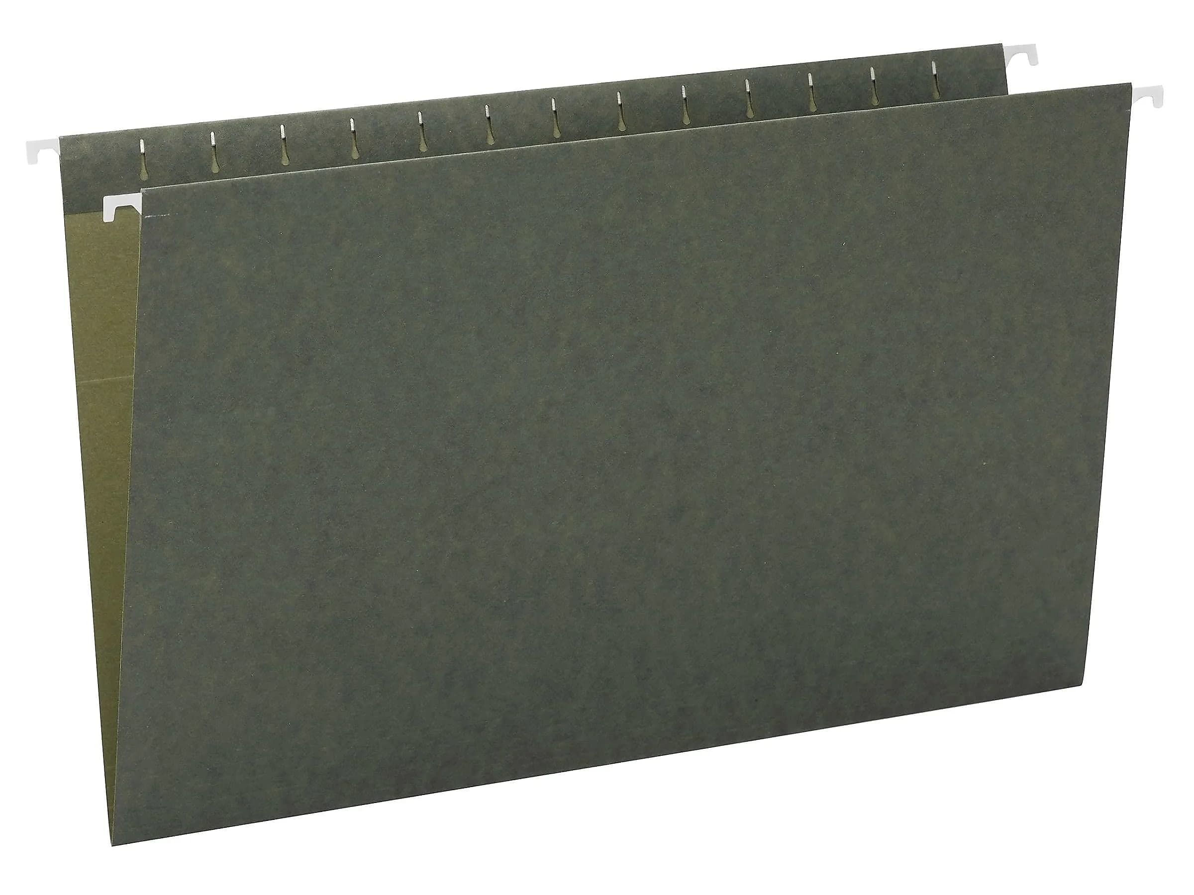 Smead Hanging File Folders, Legal Size, Standard Green, 25 per Box | 11 pt. Stock, 10% Recycled Content - view 2