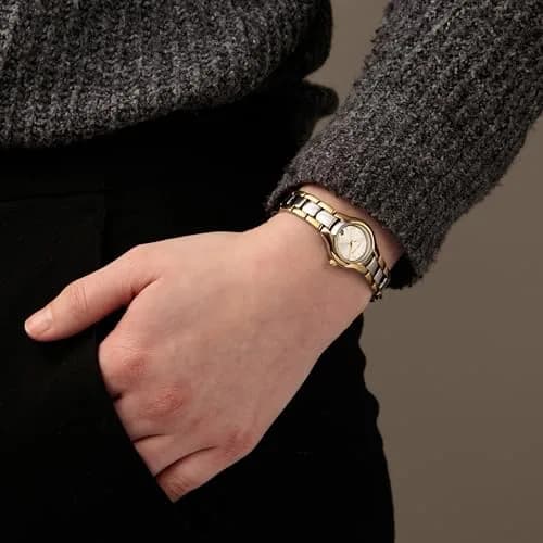 Anne Klein Women's 10/6777SVTT Two-Tone Dress Watch 24mm | Easy Read Dial, Water-Resistant to 30m thumbnail 3