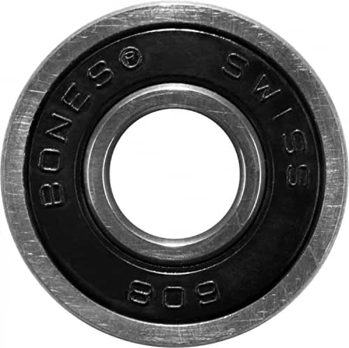 Bones Swiss Skate Bearings 8mm | High-Speed, Removable Rubber Shield (16 Pack) thumbnail 2