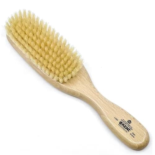 KENT LS9D Satinwood Boar Bristle Hair Brush for Thin Hair | Ergonomic, Soft, Made in England thumbnail 1