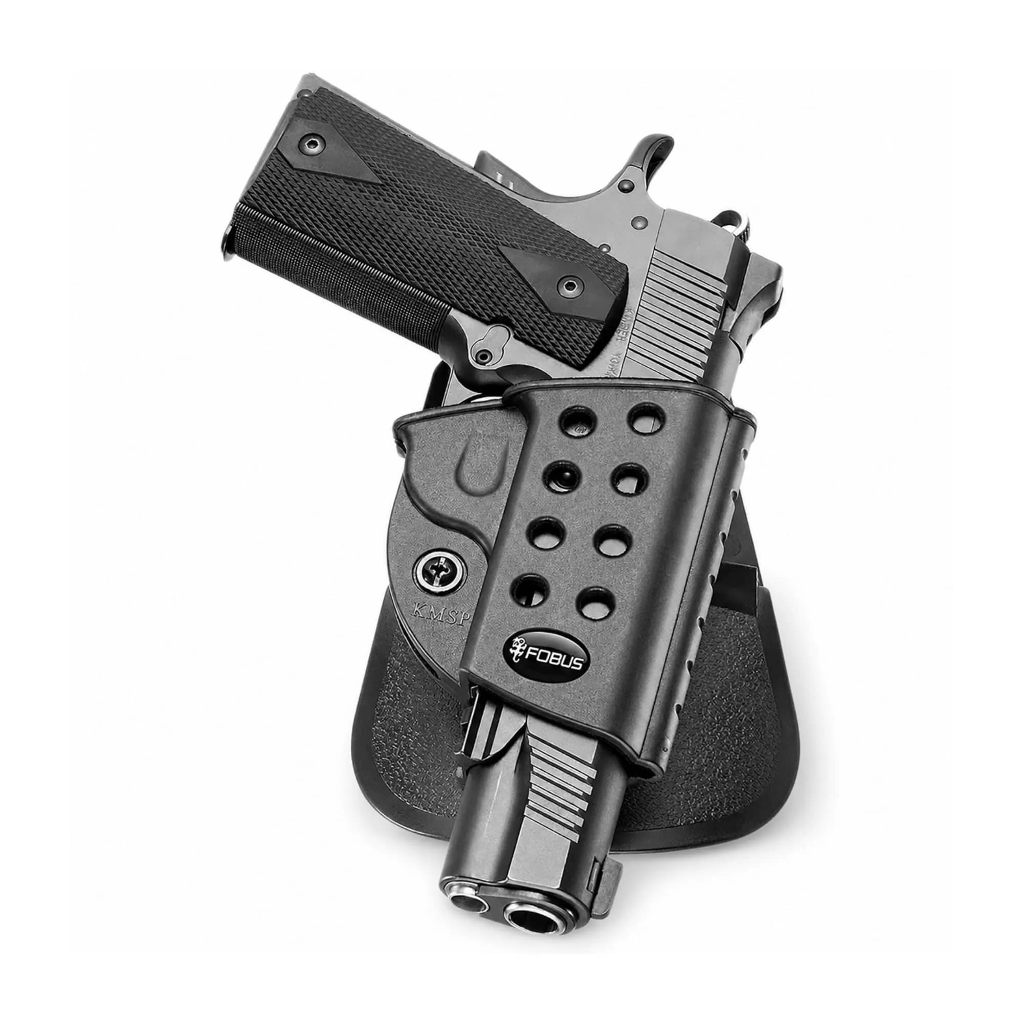 Fobus R1911 Evolution Holster Fits 1911 Pistols with Rail, Right Hand Paddle, Black (1 Unit) — B000PWBAMA