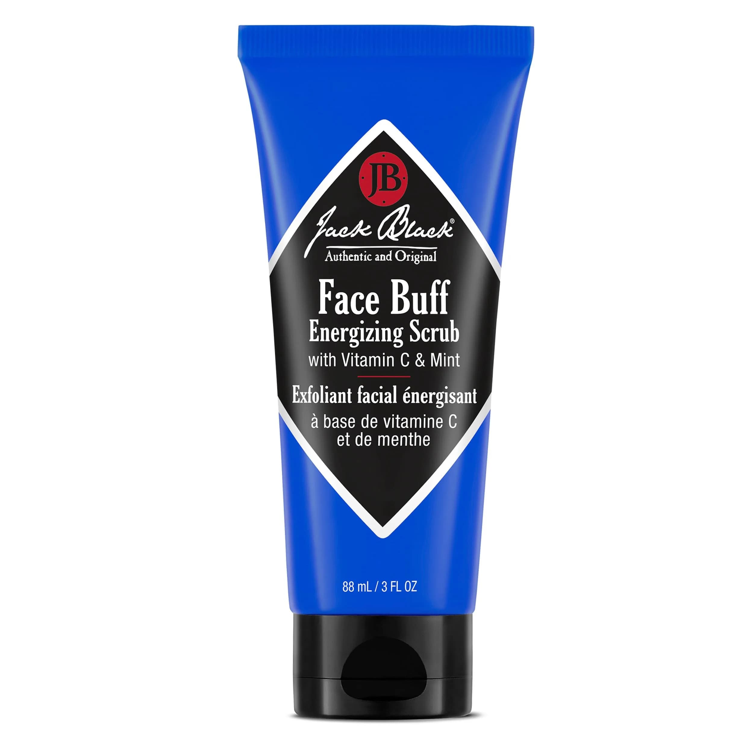 Jack Black Face Buff Energizing Scrub 3 Fl Oz | Exfoliating Mens Face Wash for Smooth Skin