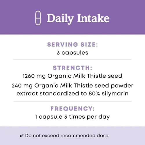 Oregon's Wild Harvest Organic Milk Thistle 90 Count | USDA Certified Herbal Supplement for Liver & Detox thumbnail 9
