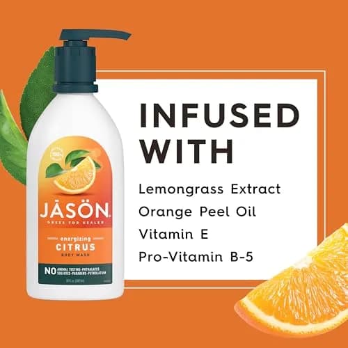 JASON Citrus Energizing Body Wash 887ml (30 Fl Oz) | Gentle Clean with Vitamin E & Lemongrass thumbnail 4