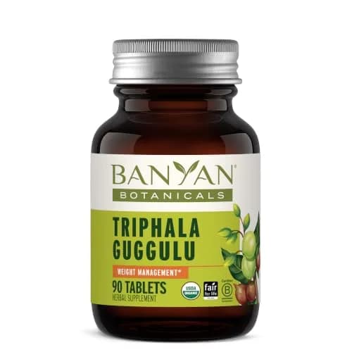 Banyan Botanicals Organic Triphala Guggulu Herbal Supplement 90 Count | USDA Organic Deep Tissue Detox thumbnail 1