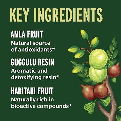 Banyan Botanicals Organic Triphala Guggulu Herbal Supplement 90 Count | USDA Organic Deep Tissue Detox thumbnail 3