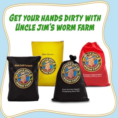 Uncle Jim's Worm Farm 1000 Count Red Wiggler Composting Worms for Garden & Fishing | Organic Soil Enhancer thumbnail 7