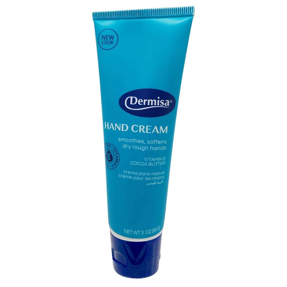 Dermisa Hand Cream with Cocoa Butter, Vitamin E & Collagen | Fast-Absorbing Moisturizer for Dry, Rough Hands - 3 Oz — 3 Ounce
