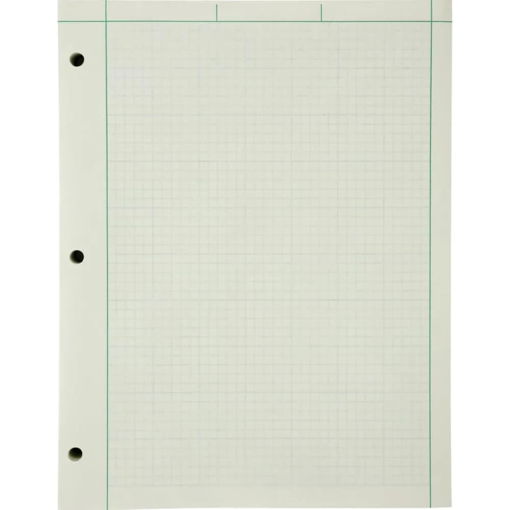 Ampad Engineer Pad Green 21.6 cm x 27.9 cm (8.5" x 11") | 200 Sheet Quad Ruled Pad for Technical Drawings - main product image