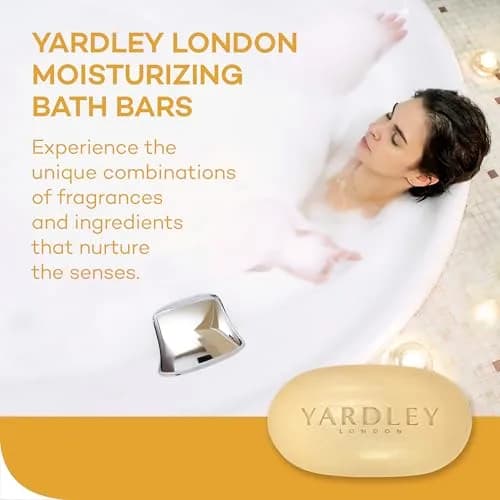 Yardley Oatmeal and Almond Bar Soap 113g (4 oz) | Moisturizing Cleanser for Dry Skin thumbnail 4
