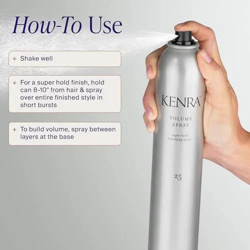 Kenra Professional Volume Spray 25 Super Hold Finishing Hairspray 473ml (16 Fl Oz) | Wind & Humidity Resistant thumbnail 5