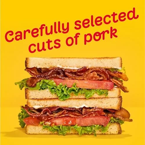 Oscar Mayer Naturally Hardwood Smoked Bacon 16 oz | Crispy, Hand-Trimmed Pork Slices thumbnail 7
