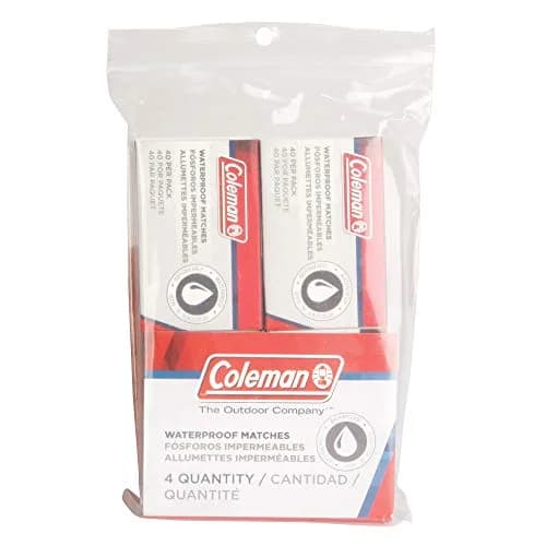 Coleman Waterproof Matches 4 Pack | Extra-Large Match Heads, Waterproof Strike Surface (2.2" x 1.4" x 0.8") thumbnail 3