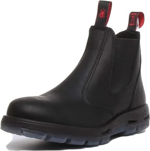 Redback Easy Escape Slip-On Soft Toe Black Work Boots 9.5 | Water-Resistant, Lightweight, Durable thumbnail 6