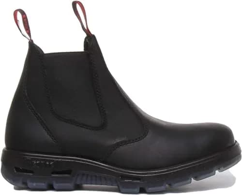 Redback Easy Escape Slip-On Soft Toe Black Work Boots 9.5 | Water-Resistant, Lightweight, Durable thumbnail 2