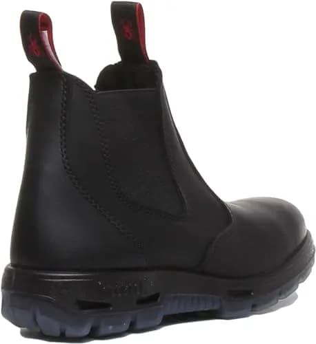 Redback Easy Escape Slip-On Soft Toe Black Work Boots 9.5 | Water-Resistant, Lightweight, Durable thumbnail 3