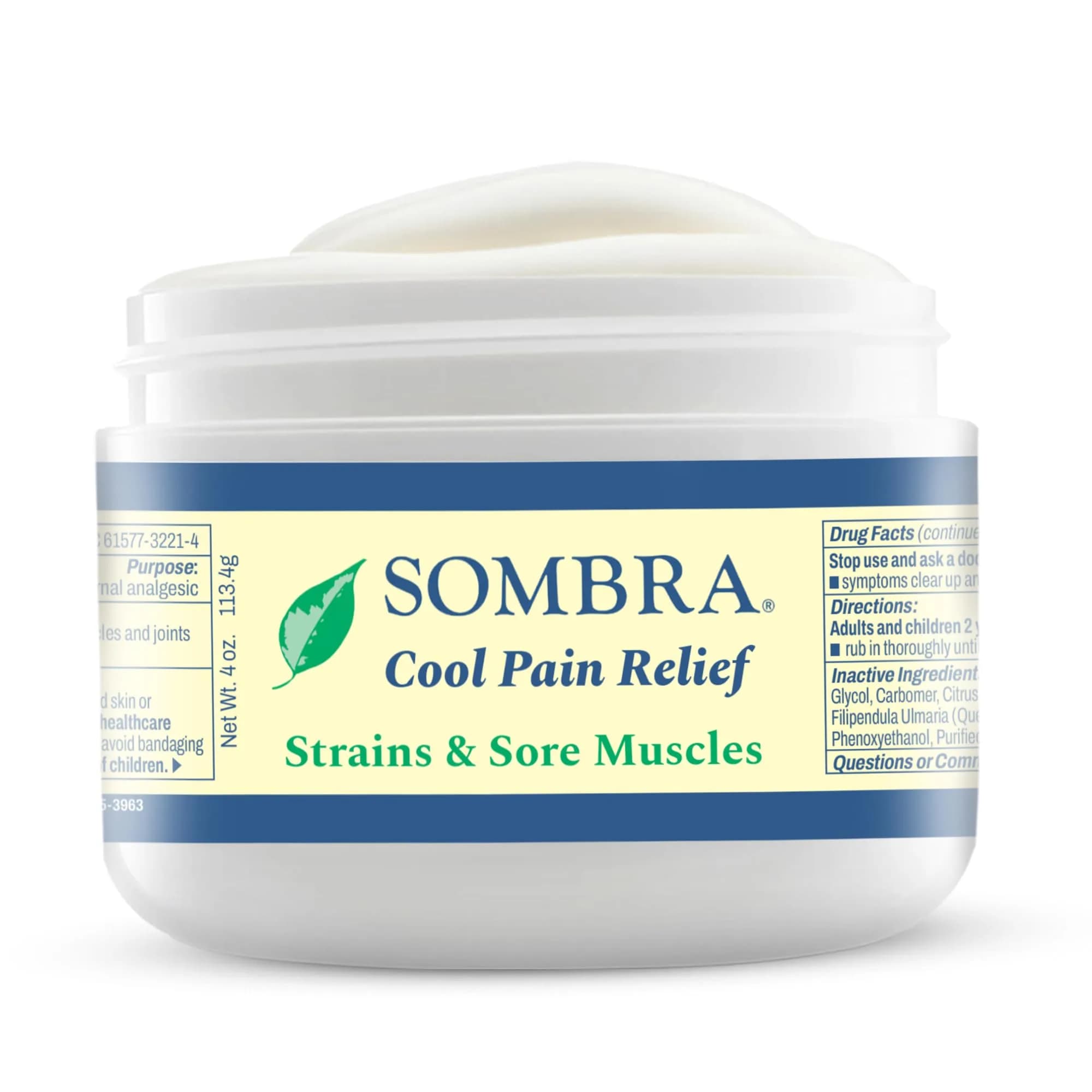 Sombra Cool Pain Relief Gel 4 oz | Targeted Cooling Relief for Sore Muscles & Sprains — 4 Ounce