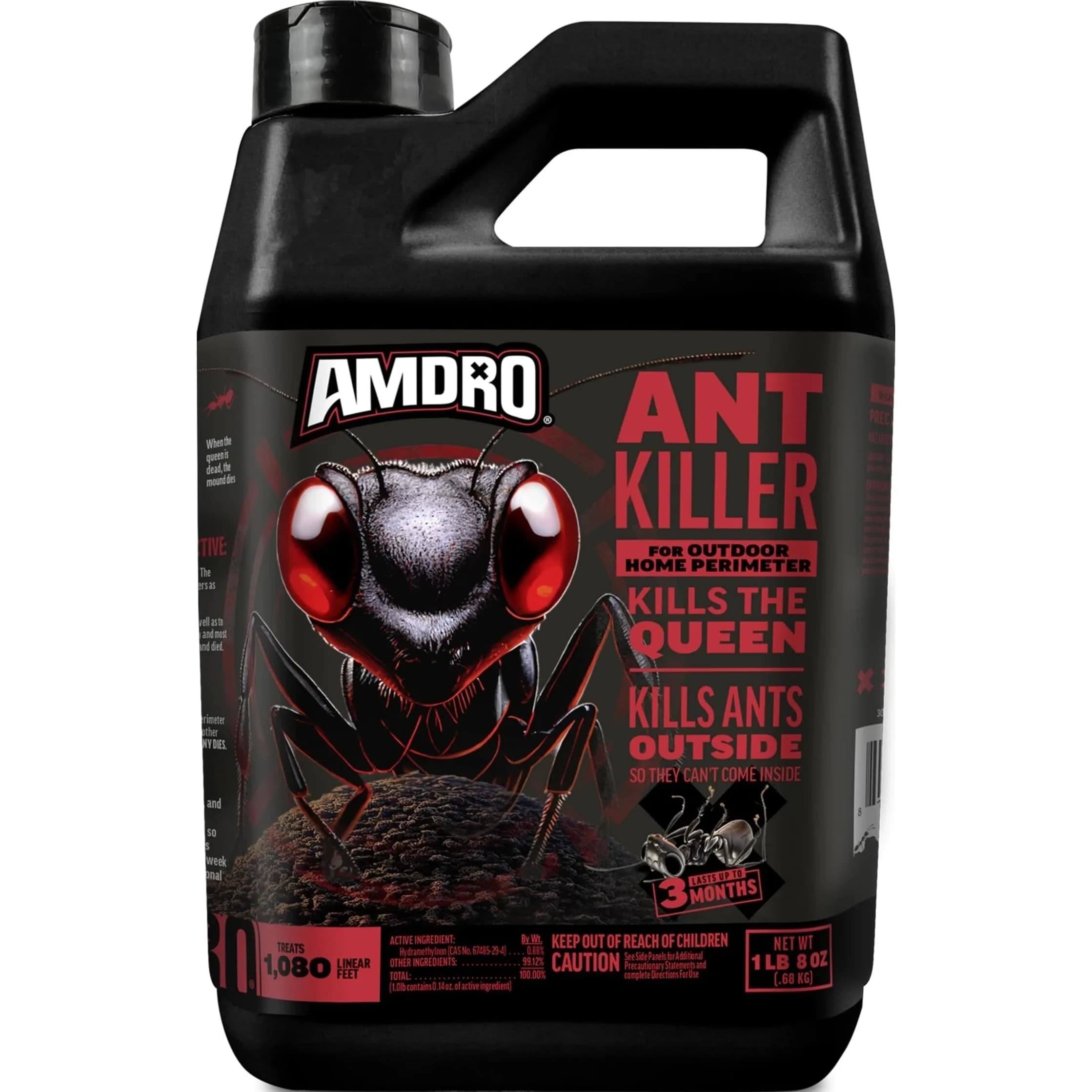 Amdro Ant Killer for Outdoor Home Perimeter Granules 24 Oz (680g) | Kills 25 Ant Species for 3 Months