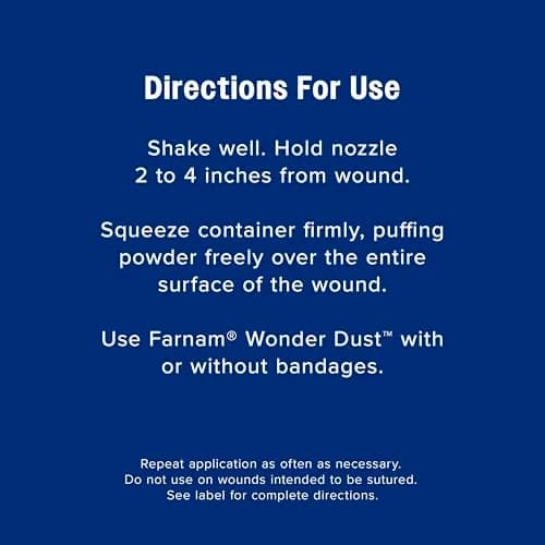 Farnam Wonder Dust Wound Powder 4 oz | Blood Coagulant for Horses & Livestock thumbnail 7